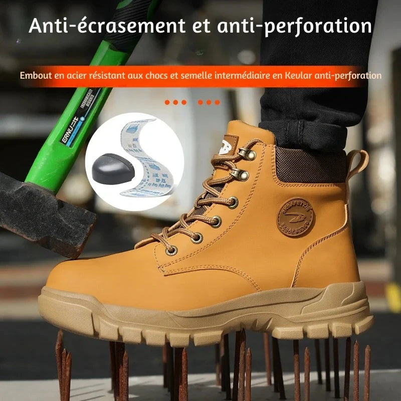 Bottes Sécurité Imperméables Acier Kevlar