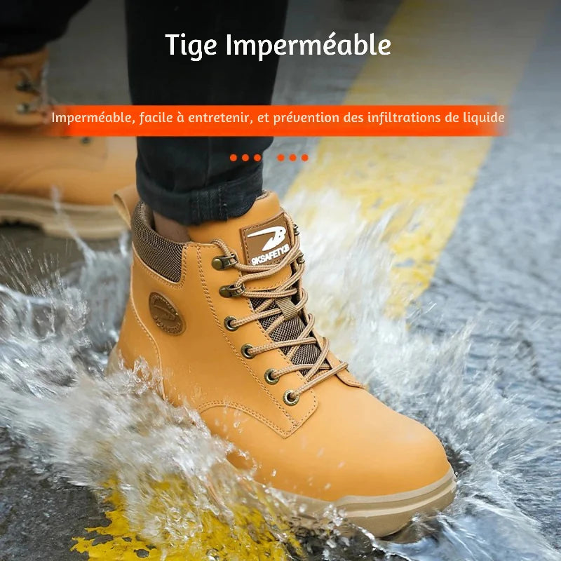 Bottes Sécurité Imperméables Acier Kevlar