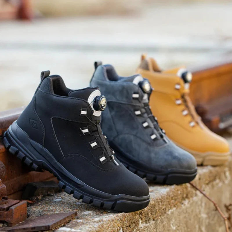 Bottines Sécurité Bouton Rotatif Imperméables
