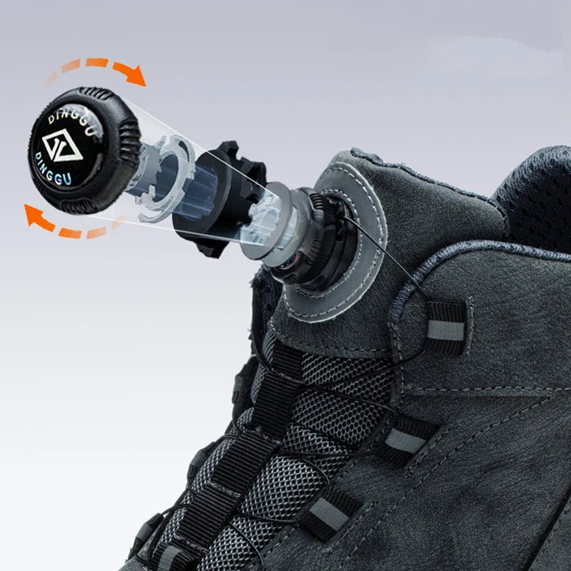 Bottines Sécurité Bouton Rotatif Imperméables