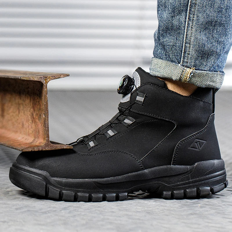 Bottines Sécurité Bouton Rotatif Imperméables