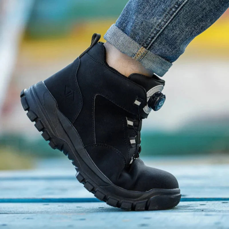 Bottines Sécurité Bouton Rotatif Imperméables