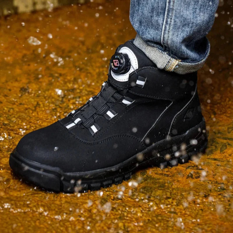 Bottines Sécurité Bouton Rotatif Imperméables