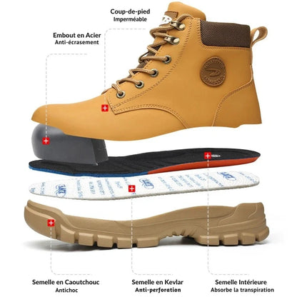 Bottes Sécurité Imperméables Acier Kevlar
