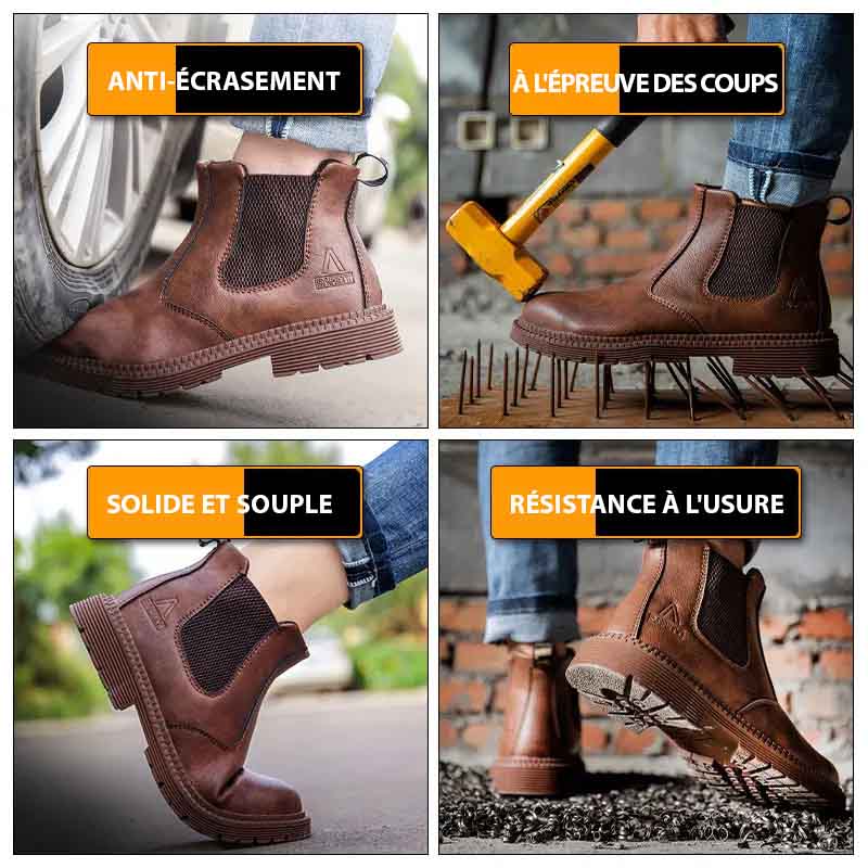Bottes Sécurité Cuir Embout Acier
